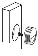 Kunststof ophangdopjes voor Built-In-Hanger gaten (bulk)